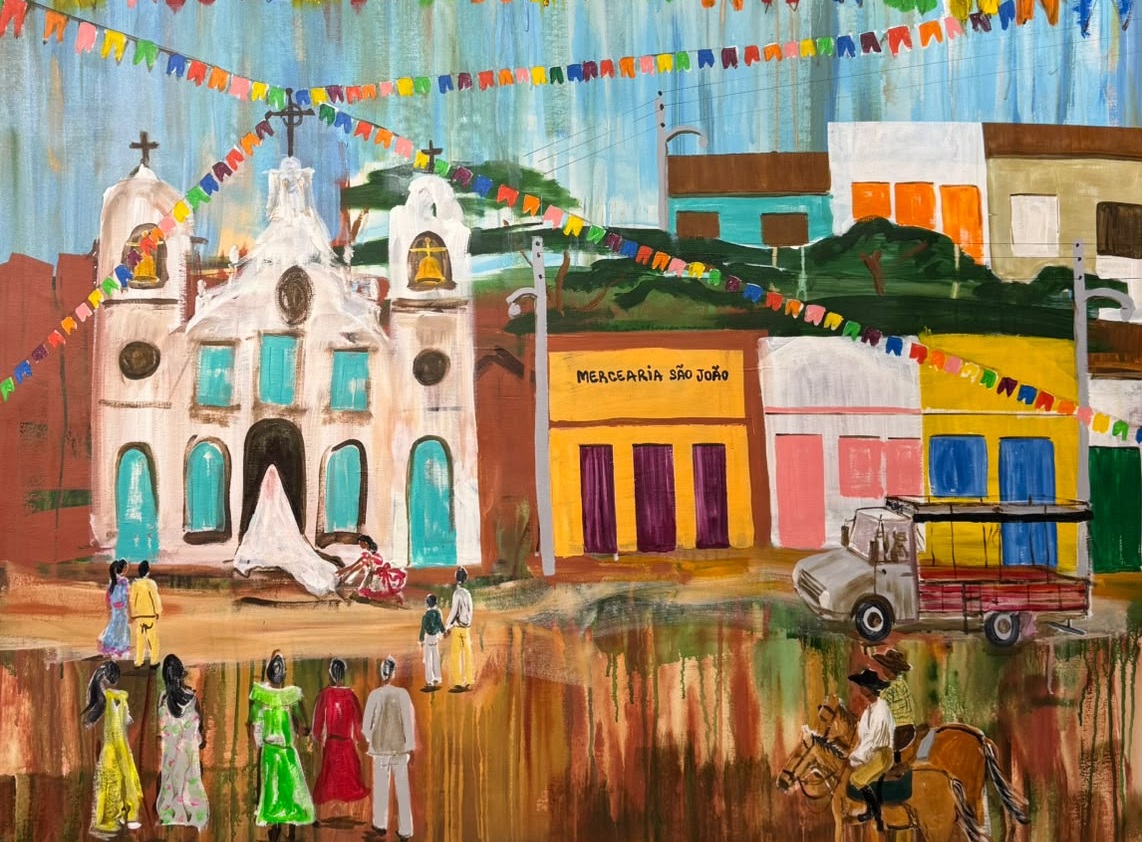 Simone Freitas transforma memórias e tradições alagoanas em pinturas e instalações